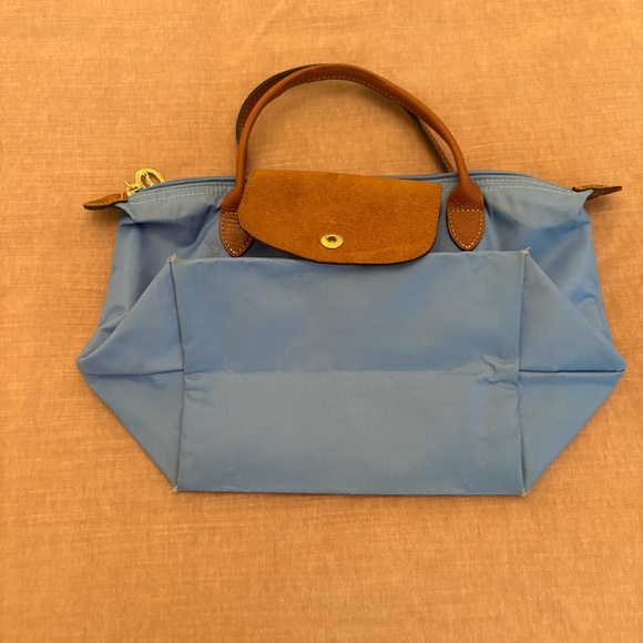 Longchamp
Le Pliage Original Small Nylon Tote Bag blue gold hardware - Picture 4 of 8